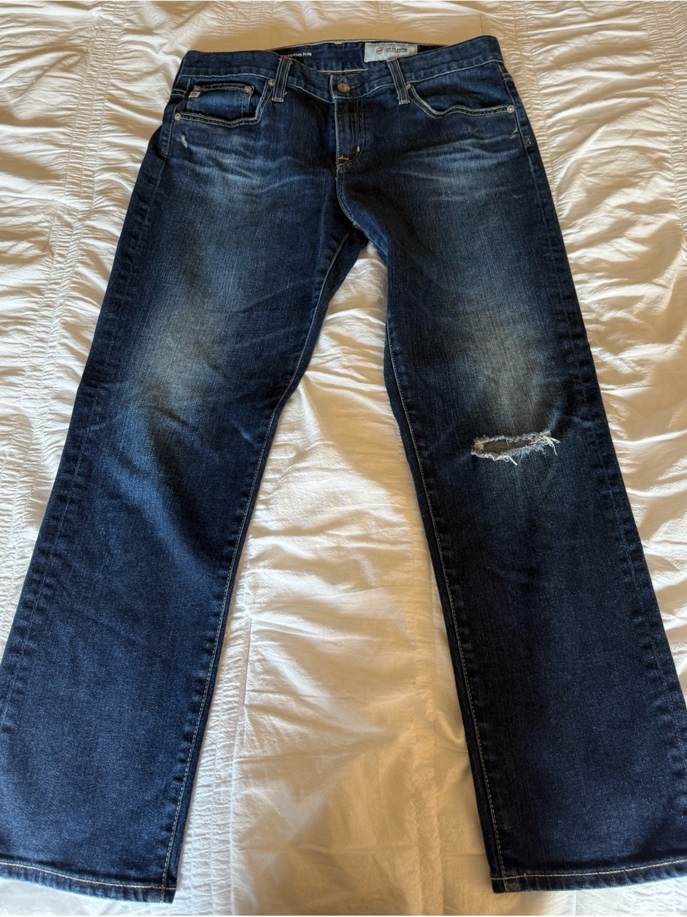 Ag Adriano Goldschmied womens slouchy slim ex boyfriend jeans size 28